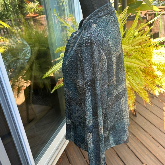 💙 Textured Mandarin Collar Zip Jacket 💙 - Picture 12 of 12